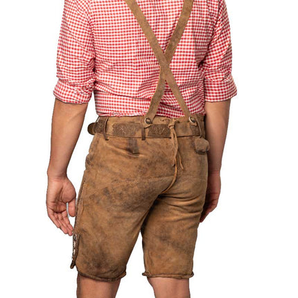 Partychimp Lederhose Lech Kort Bruin