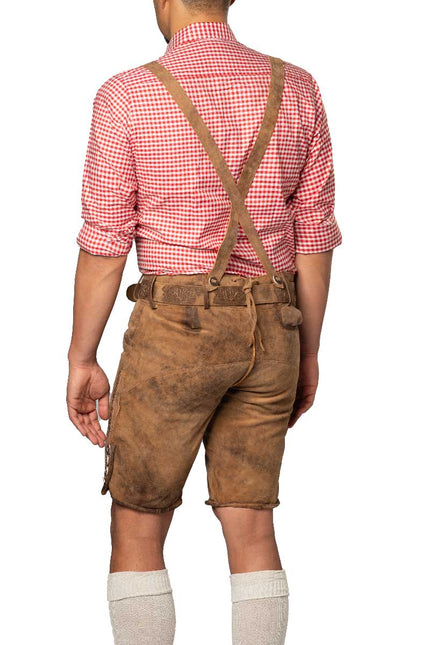 Partychimp Lederhose Lech Kort Bruin