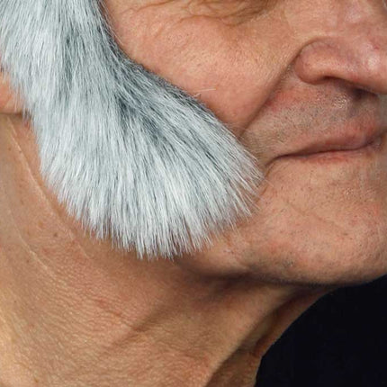 Partychimp Luxe Cowboy Bakkebaarden Grijs Wit