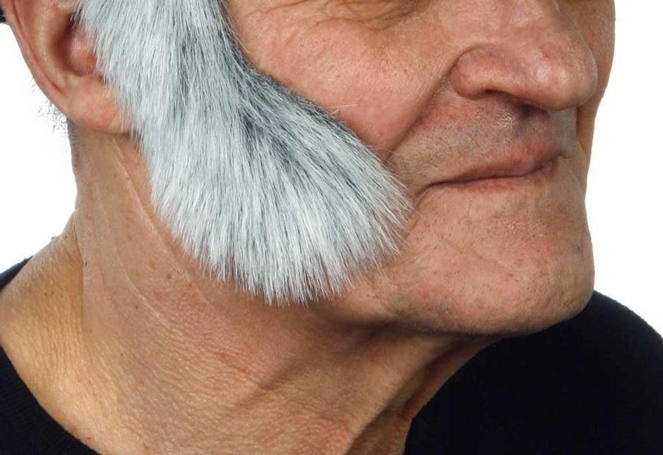 Partychimp Luxe Cowboy Bakkebaarden Grijs Wit