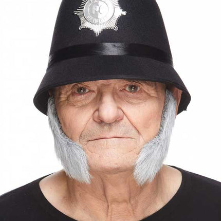 Partychimp Luxe Cowboy Bakkebaarden Grijs Wit