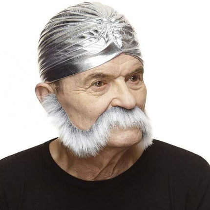 Partychimp Luxe Mutton Chops Snor Grijs