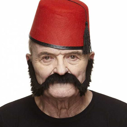 Partychimp Luxe Mutton Chops Snor Zwart