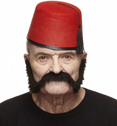 Partychimp Luxe Mutton Chops Snor Zwart