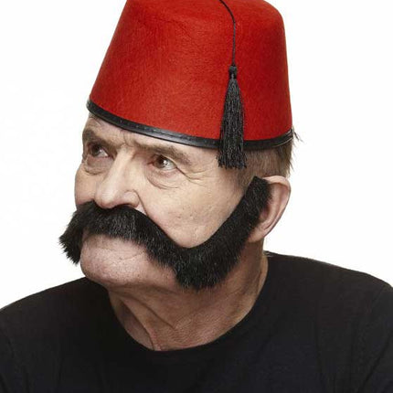 Partychimp Luxe Mutton Chops Snor Zwart