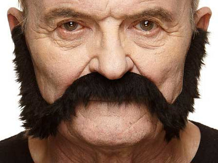 Partychimp Luxe Mutton Chops Snor Zwart