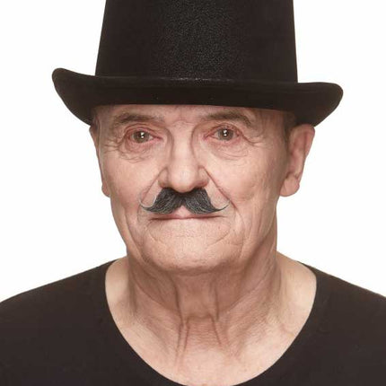 Partychimp Luxe Plaksnor Krul Zwart/Grijs