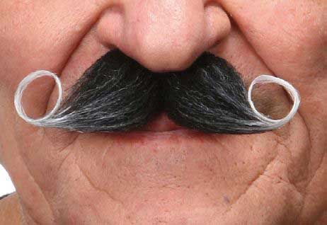 Partychimp Luxe Plaksnor Krul Zwart/Grijs