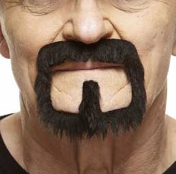 Partychimp Luxe Ringbaard Zwart