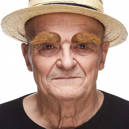 Partychimp Luxe Volle Wenkbrauwen Kastanjebruin