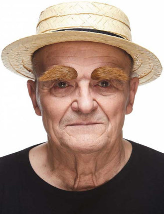 Partychimp Luxe Volle Wenkbrauwen Kastanjebruin