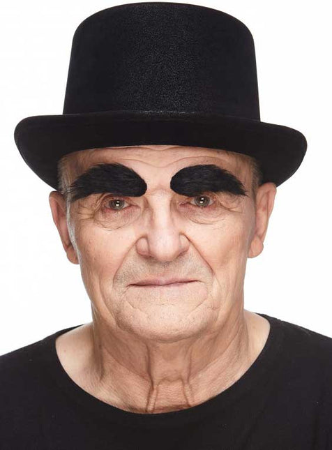 Partychimp Luxe Volle Wenkbrauwen Zwart