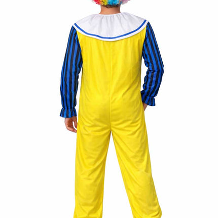 Partychimp Scary Clown Kostuum Met Pruik