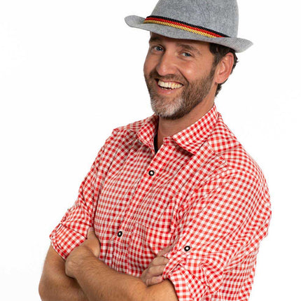 Partychimp Tiroler Hoed Grijs Duitsland