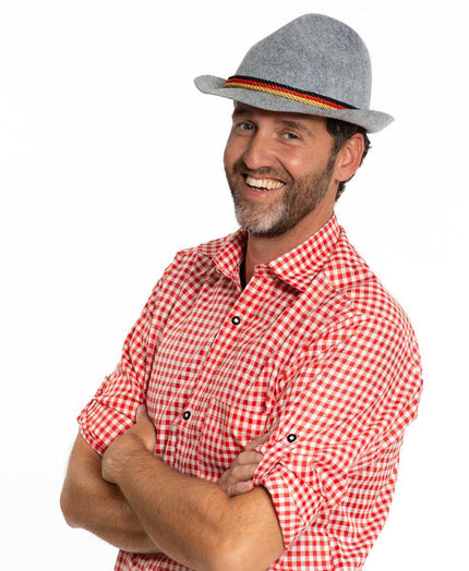Partychimp Tiroler Hoed Grijs Duitsland