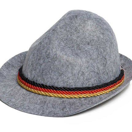 Partychimp Tiroler Hoed Grijs Duitsland