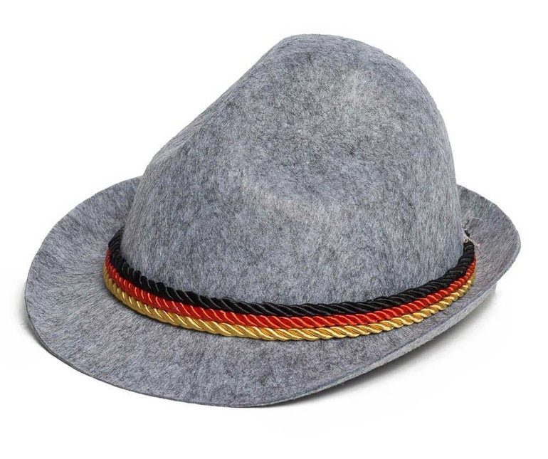 Partychimp Tiroler Hoed Grijs Duitsland