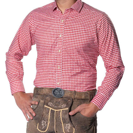 Partychimp Trachtenshirt Leopold Rood