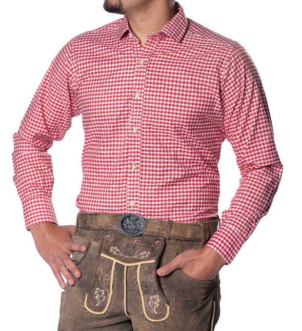 Partychimp Trachtenshirt Leopold Rood