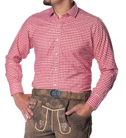 Partychimp Trachtenshirt Leopold Rood