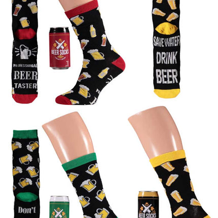 PartyXplosion Bier sokken in bierblikje