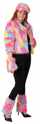 PartyXplosion Bontjas Carnaval Pastel Dames