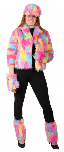 PartyXplosion Bontjas Carnaval Pastel Dames