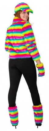 PartyXplosion Bontjas Carnaval Regenboog streep Dames