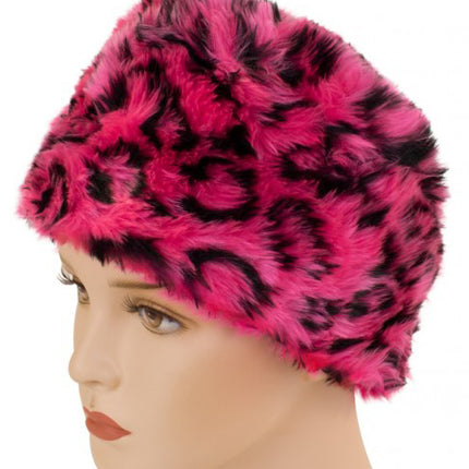 PartyXplosion Bontmuts panter roze