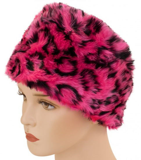 PartyXplosion Bontmuts panter roze