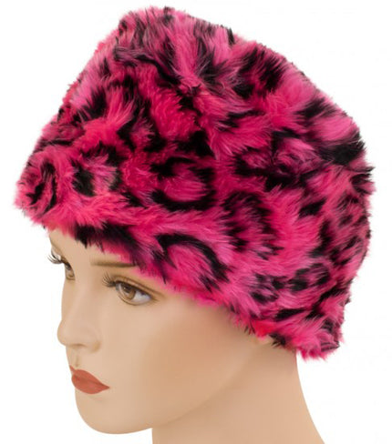 PartyXplosion Bontmuts panter roze