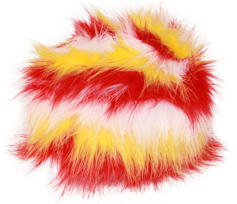 PartyXplosion Bontmuts rood wit geel