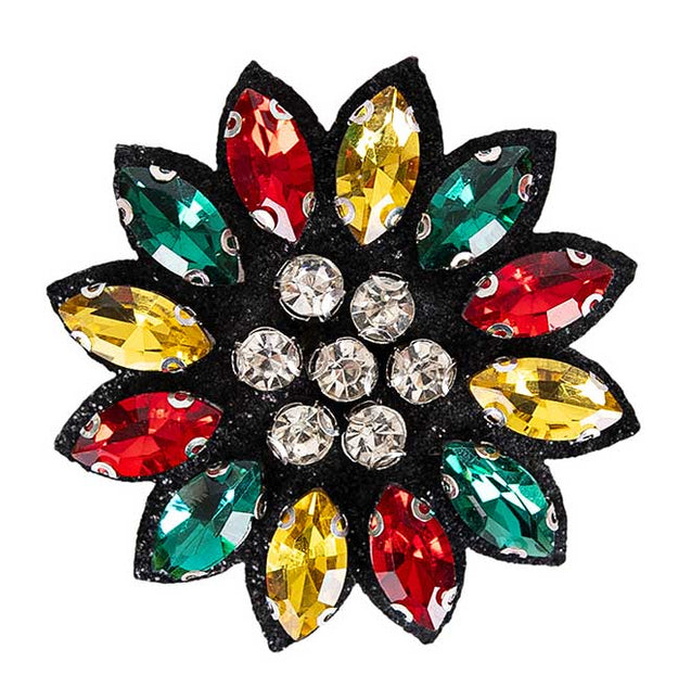 PartyXplosion Broche bloem steentjes limburg