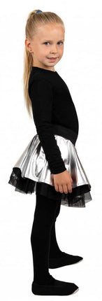 PartyXplosion Cirkelrok Metallic Zilver meisjes maat 152