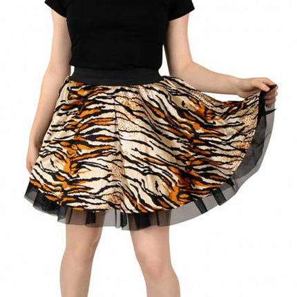 PartyXplosion Cirkelrok tijger dames