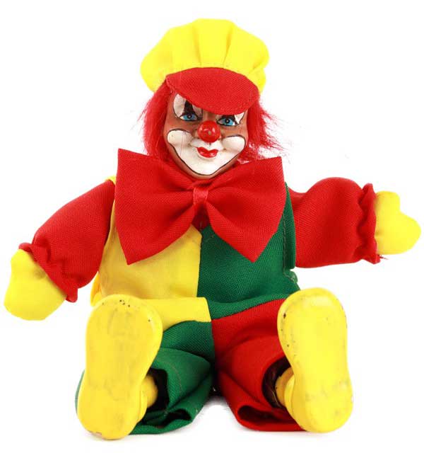 PartyXplosion Clownspop met pet rood geel groen