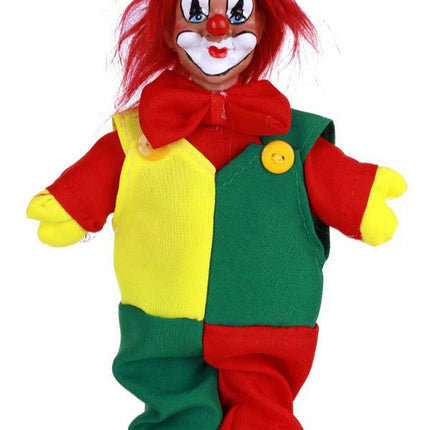 PartyXplosion Clownspop met pet rood geel groen