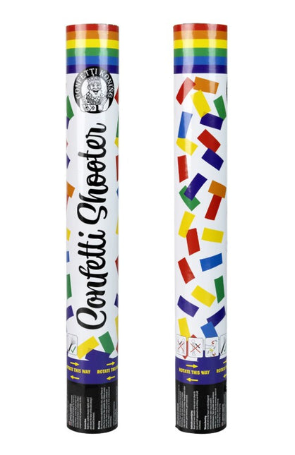 PartyXplosion Confetti shooter 38 cm Regenboog