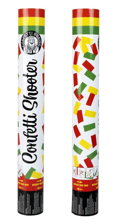 PartyXplosion Confetti shooter 38 cm Rood Geel Groen