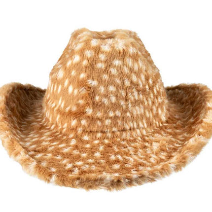 PartyXplosion Cowboyhoed Bont Bambi Print – Maat 59
