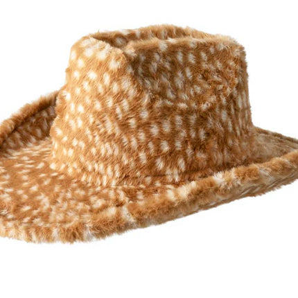 PartyXplosion Cowboyhoed Bont Bambi Print – Maat 59