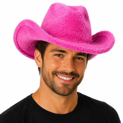 PartyXplosion Cowboyhoed Bont Knalroze – Maat 59