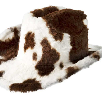PartyXplosion Cowboyhoed Bont Koeienprint Bruin/Wit – Maat 59