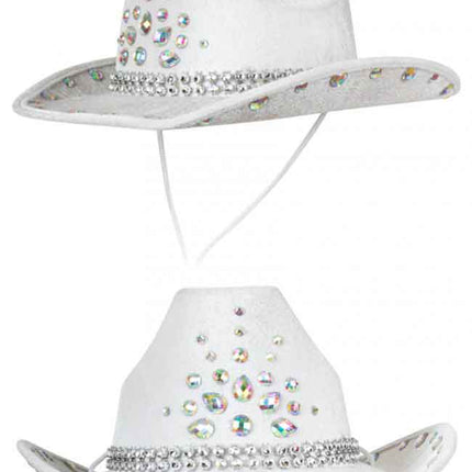 PartyXplosion Cowboyhoed Wit