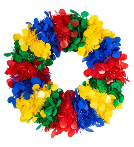 PartyXplosion Deurkrans Confetti Snippers Multi kleur 45 cm