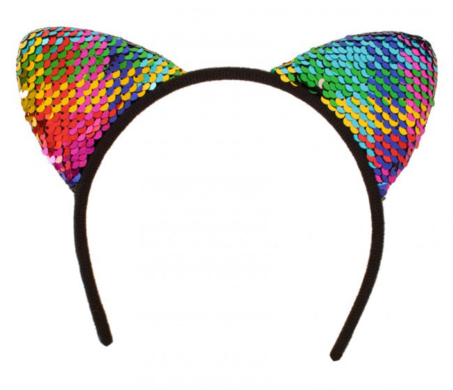 PartyXplosion Diadeem Oortjes Glitter Multicolour
