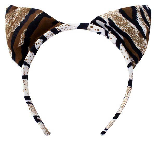 PartyXplosion Diadeem Tijger Lichtbruin Wit