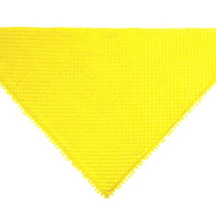 PartyXplosion Driehoek Sjaal Bubble Neon Geel