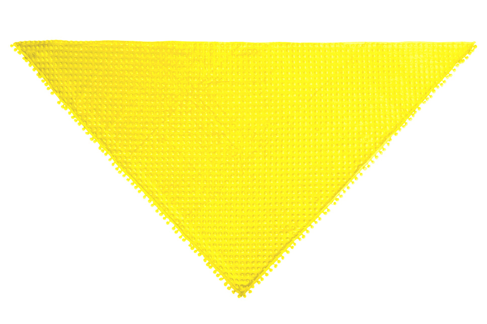 PartyXplosion Driehoek Sjaal Bubble Neon Geel