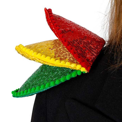 PartyXplosion Epaulette Rood Geel Groen